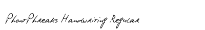 PhontPhreaks Handwriting Regular
